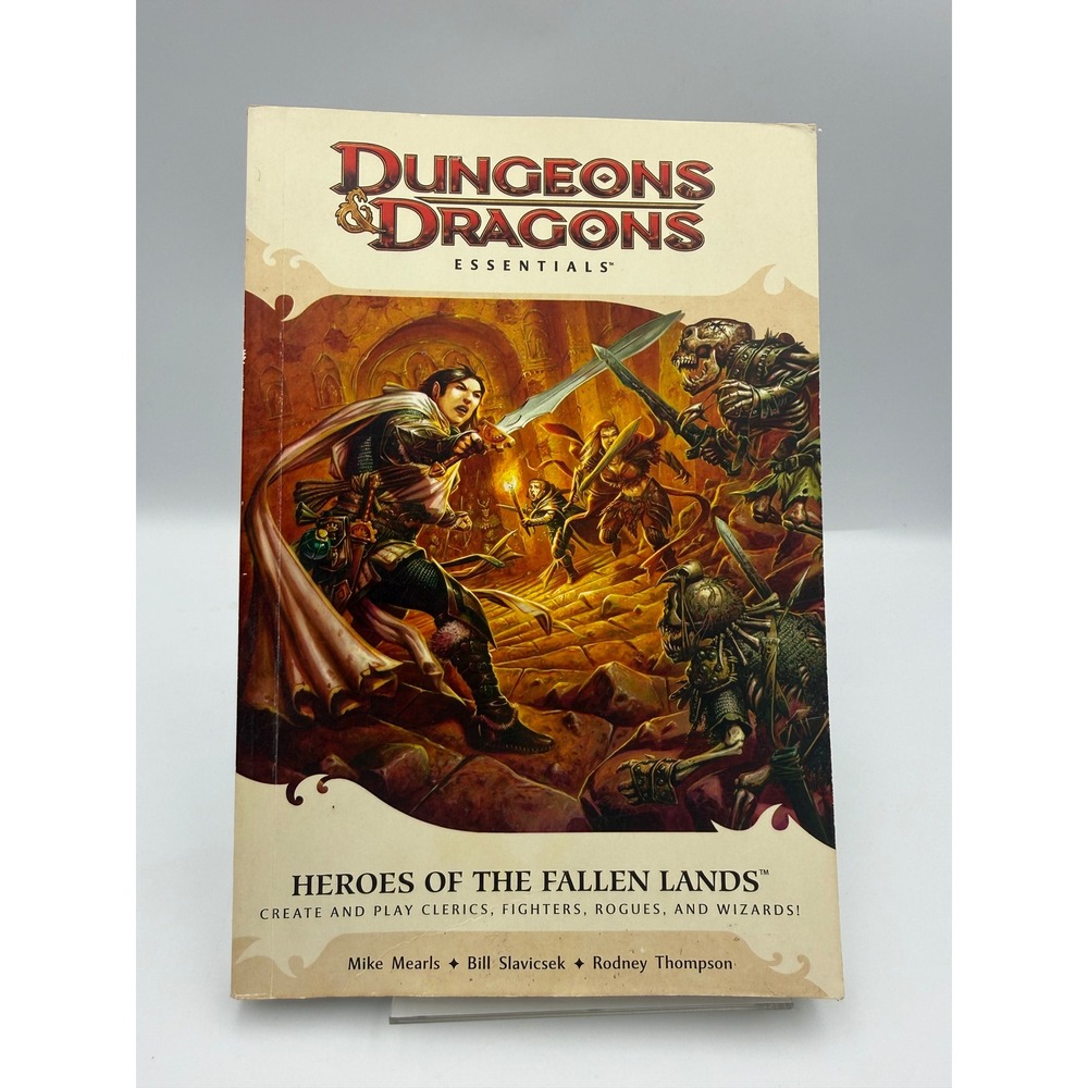 Dungeons & Dragons Essentials Heroes of the Fallen Lands 4th Ed RPG Book 2010